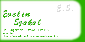 evelin szokol business card